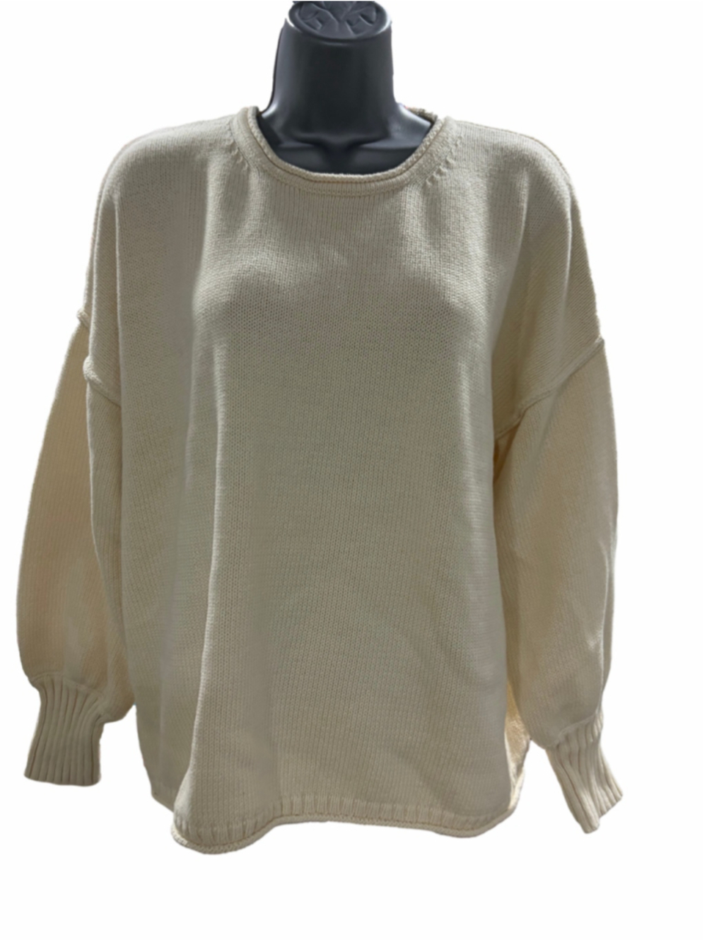 NWT Madewell Conway Pullover Sweater Antique Cream Small